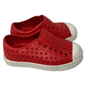 Native Shoes Jefferson Water Shoe Red White Childrens Size 6